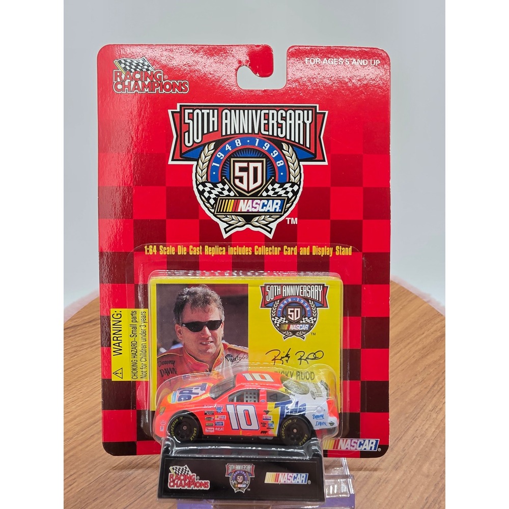 Racing Champions NASCAR 50th Anniversary Ricky Rudd 10 Tide 1:64 Diecast Car